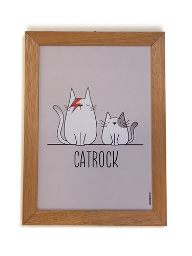 Cuadro Ilustración CAT ROCK