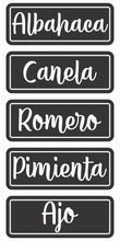 Cargar imagen en el visor de la galería, Enchúlame los Frascos - Vinilos para envases.  Condimentos