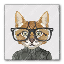 Cargar imagen en el visor de la galería, Laminas De Gatos Gato Marrón / 30X30 Cm Laminas