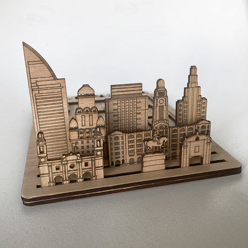 Montevideo Skyline Tangram