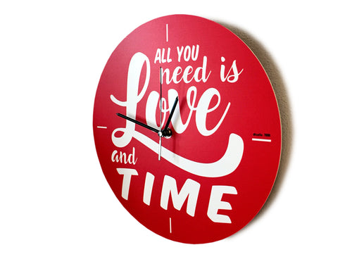 Reloj de pared - Love & Time