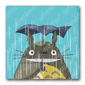 Láminas De Totoro Totoro - Lluvia / 30X30 Cm Laminas