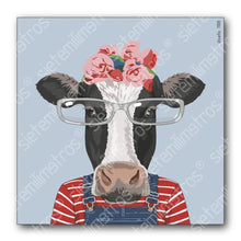 Cargar imagen en el visor de la galería, Láminas De Vacas Vaca Negra / 30X30 Cm Laminas